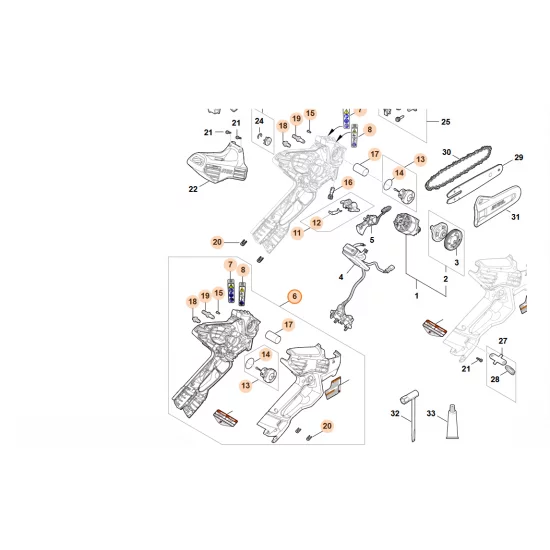 STIHL  Korpus rękojeści GA04 790 1010